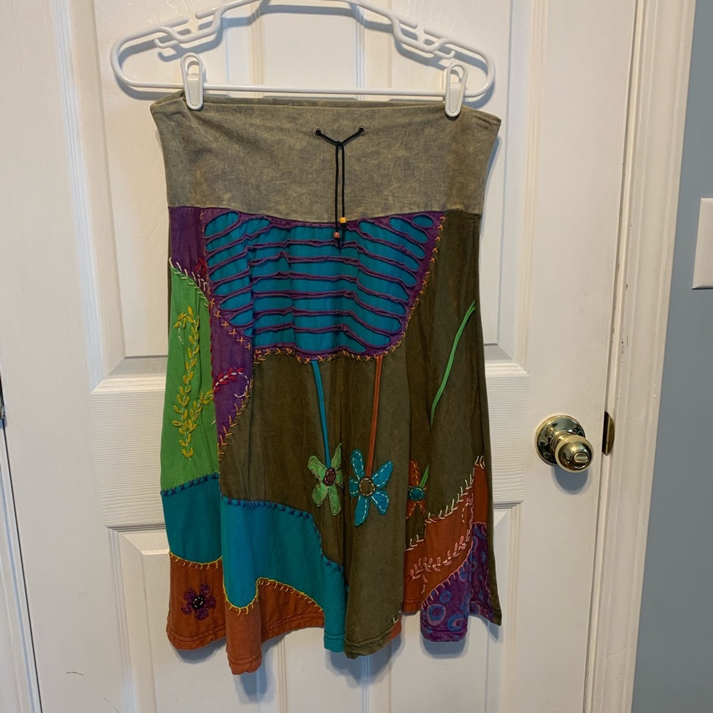 Rising International Patchwork Skirt